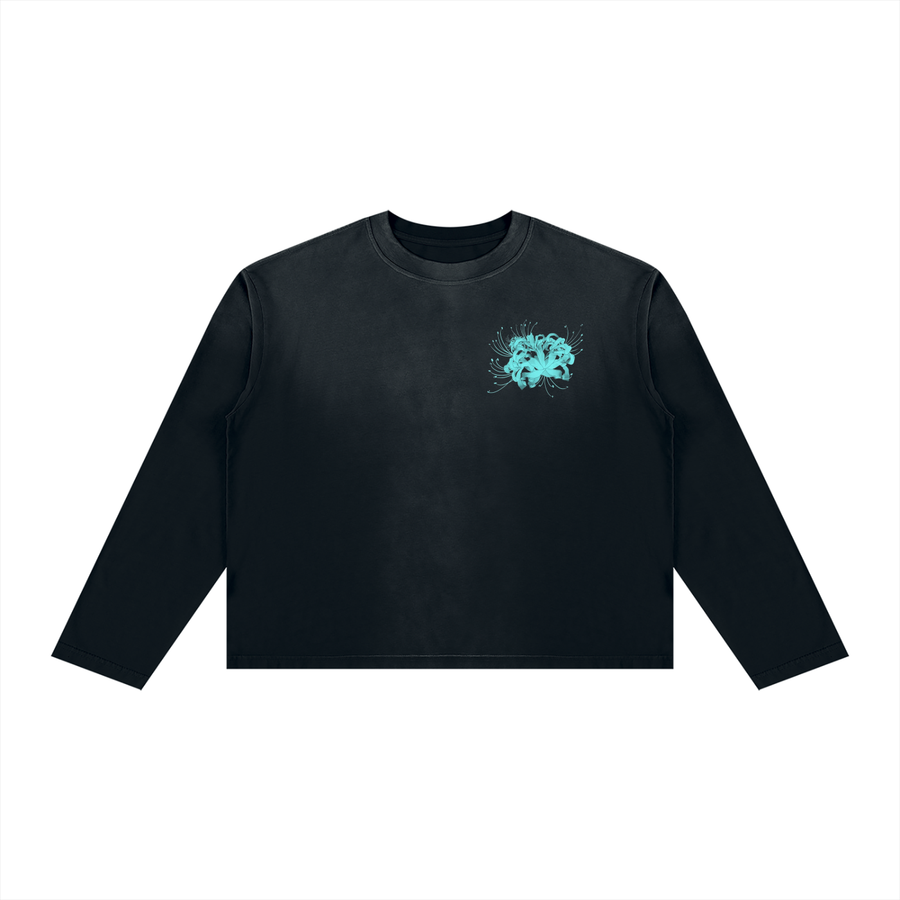 Signal Loss Long Sleeve Unisex Sunfade Boxy Long Sleeve T-Shirt